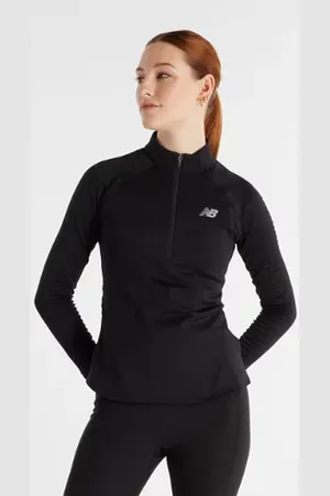 New Balance Damen Athletics Heat Grid 1/2 Zip in , Poly-Strick, Größe L