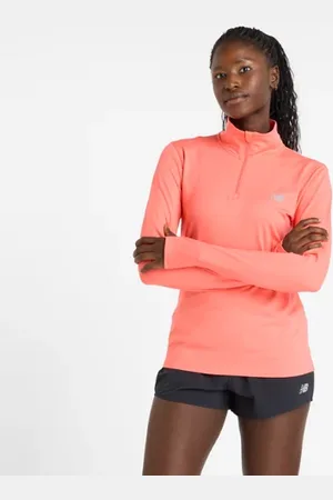 New Balance Damen Sport Essentials Space Dye Quarter Zip in , Poly-Strick, Größe M