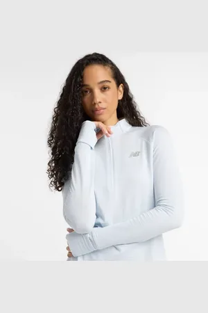 New Balance Damen Athletics Heat Grid 1/2 Zip in , Poly-Strick, Größe L