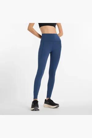 New Balance Damen NB Sleek Pocket High Rise Legging 27" in , Poly-Strick, Größe L