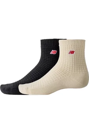 New Balance Unisex Waffle Knit Ankle Socks 2 Pack in , Baumwolle, Größe L
