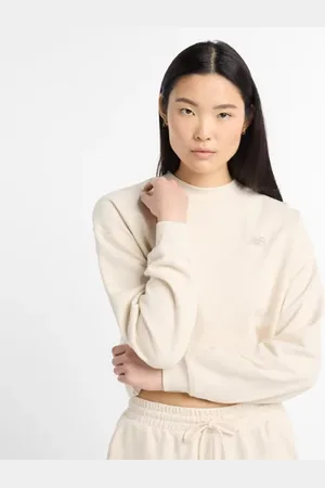 New Balance Damen Coastal Fleece Crew in , Baumwollfleece, Größe L