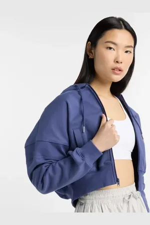 New Balance Damen French Terry Full Zip in , Baumwollfleece, Größe L