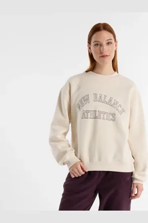 New Balance Damen Graphic Fleece Crew in , Baumwollfleece, Größe S
