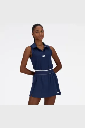 New Balance Damen Collared Tournament Tank in , Poly-Strick, Größe M