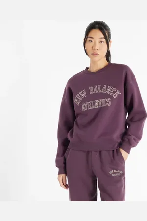 New Balance Damen Graphic Fleece Crew in , Cotton Fleece, Größe 2XL
