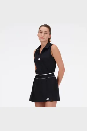 New Balance Damen Collared Tournament Tank in , Poly-Strick, Größe M