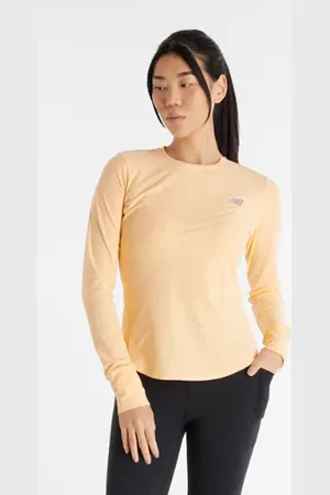 New Balance Damen Jacquard Long Sleeve in , Poly Knit