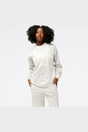 New Balance Damen Athletics Pearl Mesh Crew in , Poly Knit