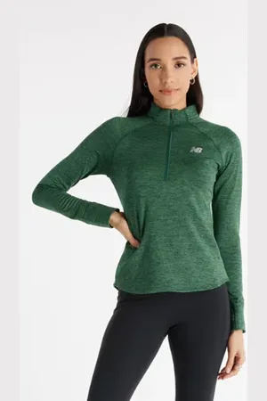 New Balance Damen Athletics Heat Grid 1/2 Zip in , Poly Knit, Größe L