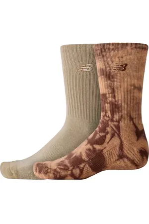 New Balance Unisex Lifestyle Tie Dye Midcalf Socks 2Pack in , Baumwolle, Größe L