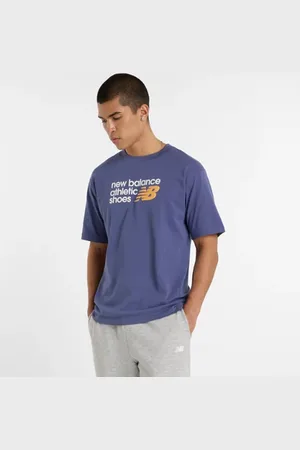 New Balance Herren Athletics Premium Relaxed Chest Logo T-Shirt in , Baumwolle, Größe 2XL