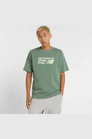 New Balance Herren Athletics Premium Relaxed Chest Logo T-Shirt in , Baumwolle, Größe 2XL
