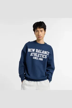 New Balance Herren Varsity French Terry Graphic Crew in , Baumwolle, Größe 2XL