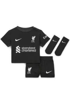 Nike FC Liverpool 2024/25 Stadium Away dreiteiliges Replika-Fußballtrikot-Set (Babys und Kleinkinder)