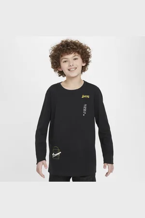Nike Los Angeles Lakers Courtside Max90 NBA-Longsleeve für ältere Kinder (Jungen)