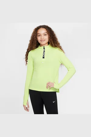 Nike Pro Dri-FIT Longsleeve-Top mit Halbreißverschluss für Mädchen