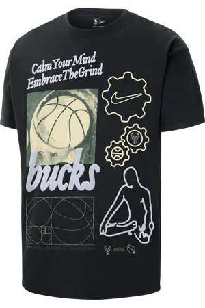 Nike Milwaukee Bucks Courtside NBA Max90-T-Shirt für Herren