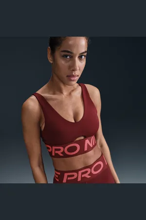 Nike Pro Indy Plunge gepolsterter Sport-BH mit mittlerem Halt