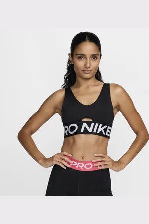 Nike Pro Indy Plunge gepolsterter Sport-BH mit mittlerem Halt