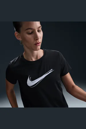 Nike One Swoosh Dri-FIT Kurzarm-Laufoberteil für Damen