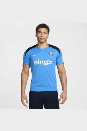 Nike FC Chelsea Strike Dri-FIT Kurzarm-Fußballoberteil aus Strickmaterial für Herren