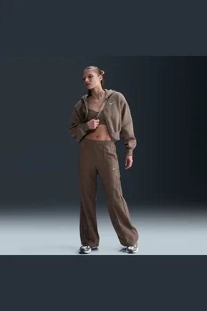 Nike Sportswear Everything Wovens Damenhose mit mittelhohem Bund und offenem Saum