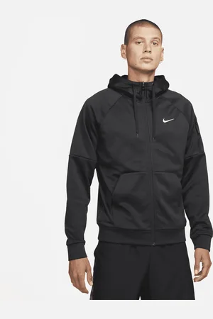 Nike Therma Therma-FIT Fitness-Oberteil mit durchgehendem Reißverschluss für Herren