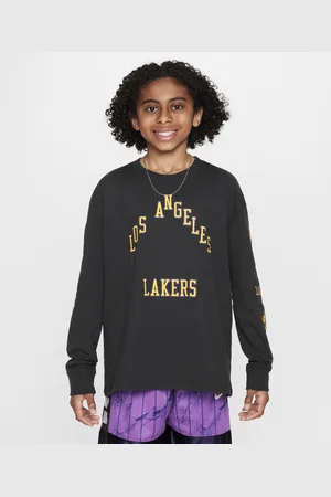 Nike Los Angeles Lakers 2023/24 City Edition NBA Max90 Longsleeve (ältere Kinder, Jungen)
