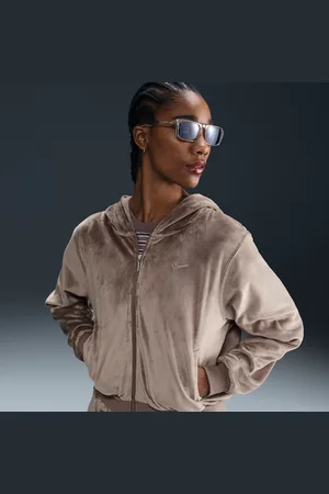 Nike Sportswear Chill Knit weite Velours-Kapuzenjacke (Damen)