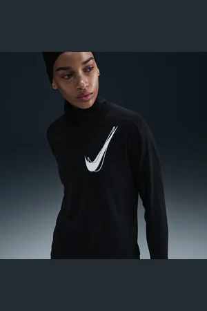 Nike Swoosh Dri-FIT Mid Layer mit Halbreißverschluss fürs Laufen (Damen)