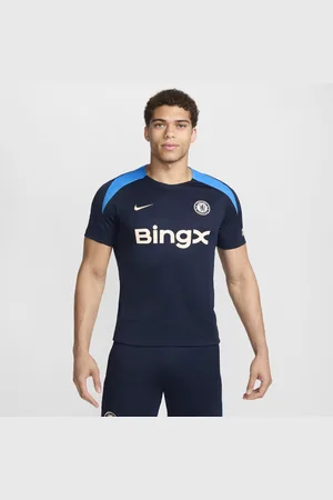 Nike FC Chelsea Strike Dri-FIT Kurzarm-Fußballoberteil aus Strickmaterial für Herren