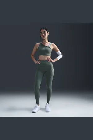 Nike Go Leggings in voller Länge mit Taschen, starkem Halt und hohem Bund für Damen
