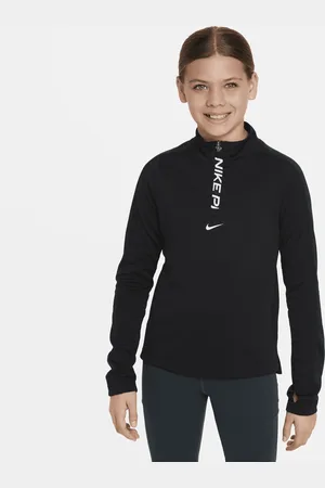 Nike Pro Dri-FIT Longsleeve-Top mit Halbreißverschluss für Mädchen