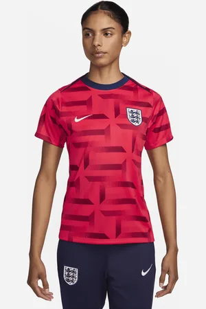Nike England Academy Pro Dri-FIT kurzärmeliges Pre-Match-Fußballoberteil für Damen