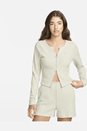 Nike Sportswear Chill Rib schmal geschnittene Strickjacke mit durchgehendem Reißverschluss (Damen)