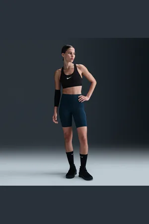 Nike Universa Bike Shorts mit Taschen, mittlerem Halt und hohem Bund für Damen (ca. 20,5 cm)
