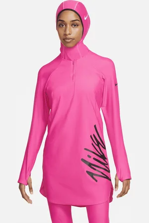 Nike Victory Logo Schwimm-Tunika mit durchgehendem Schutz für Damen