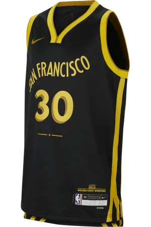 Nike Stephen Curry Golden State Warriors 2023/24 City Edition Dri-FIT NBA Swingman Trikot für ältere Kinder