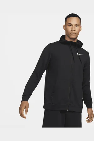Nike Dry Dri-FIT Fitness-Oberteil mit Kapuze und durchgehendem Reißverschluss für Herren