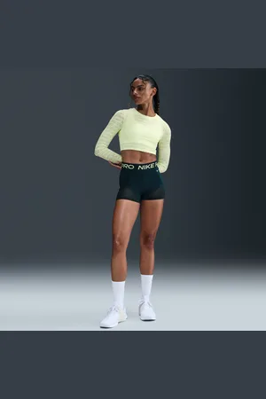 Nike Pro Bike Shorts mit mittelhohem Bund und Mesh-Einsatz (ca. 7,5 cm) (Damen)