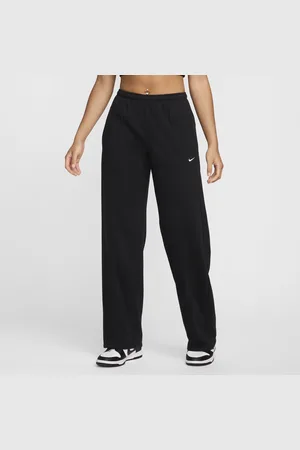 Nike Sportswear Chill Terry French-Terry-Hose mit mittelhohem Bund und offenem Saum (Damen)