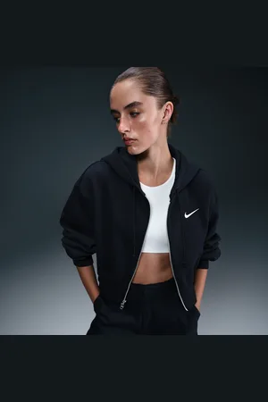 Nike Sportswear Phoenix Fleece weite verkürzte Kapuzenjacke (Damen)