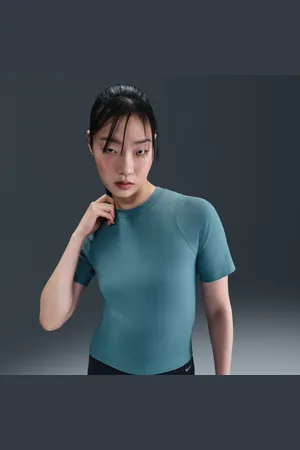 Nike Zenvy Rib Dri-FIT-Kurzarmshirt (Damen)
