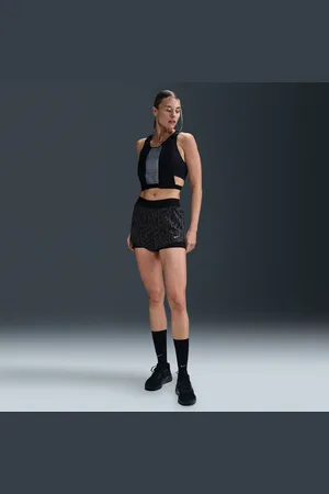 Nike Swft Dri-FIT 2-in-1-Laufshorts mit mittelhohem Bund und Print (Damen)