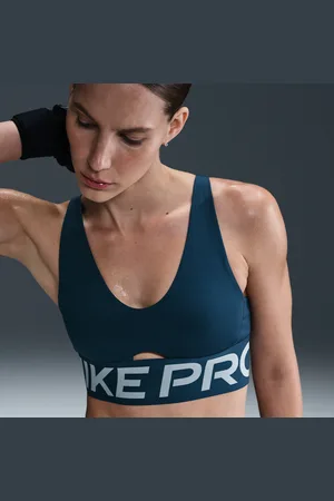 Nike Pro Indy Plunge gepolsterter Sport-BH mit mittlerem Halt