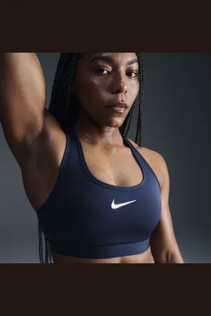 Nike Swoosh gepolsterter Sport-BH mit mittlerem Halt