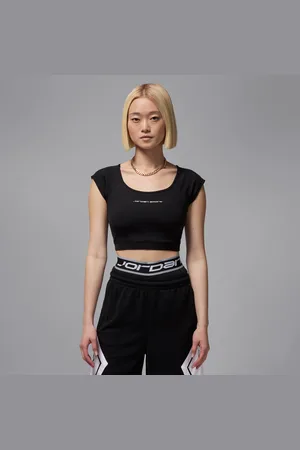 Jordan Sport Kurzarmshirt aus Strickmaterial mit verkürztem Schnitt (Damen)