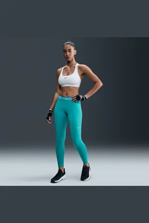 Nike Pro Leggings mit mittelhohem Bund und Mesh-Einsatz für Damen