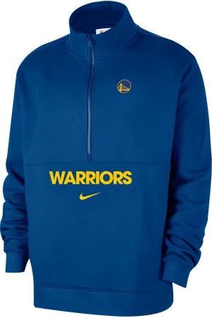 Nike Golden State Warriors Club Courtside NBA-Oberteil mit Halbreißverschluss (Herren)